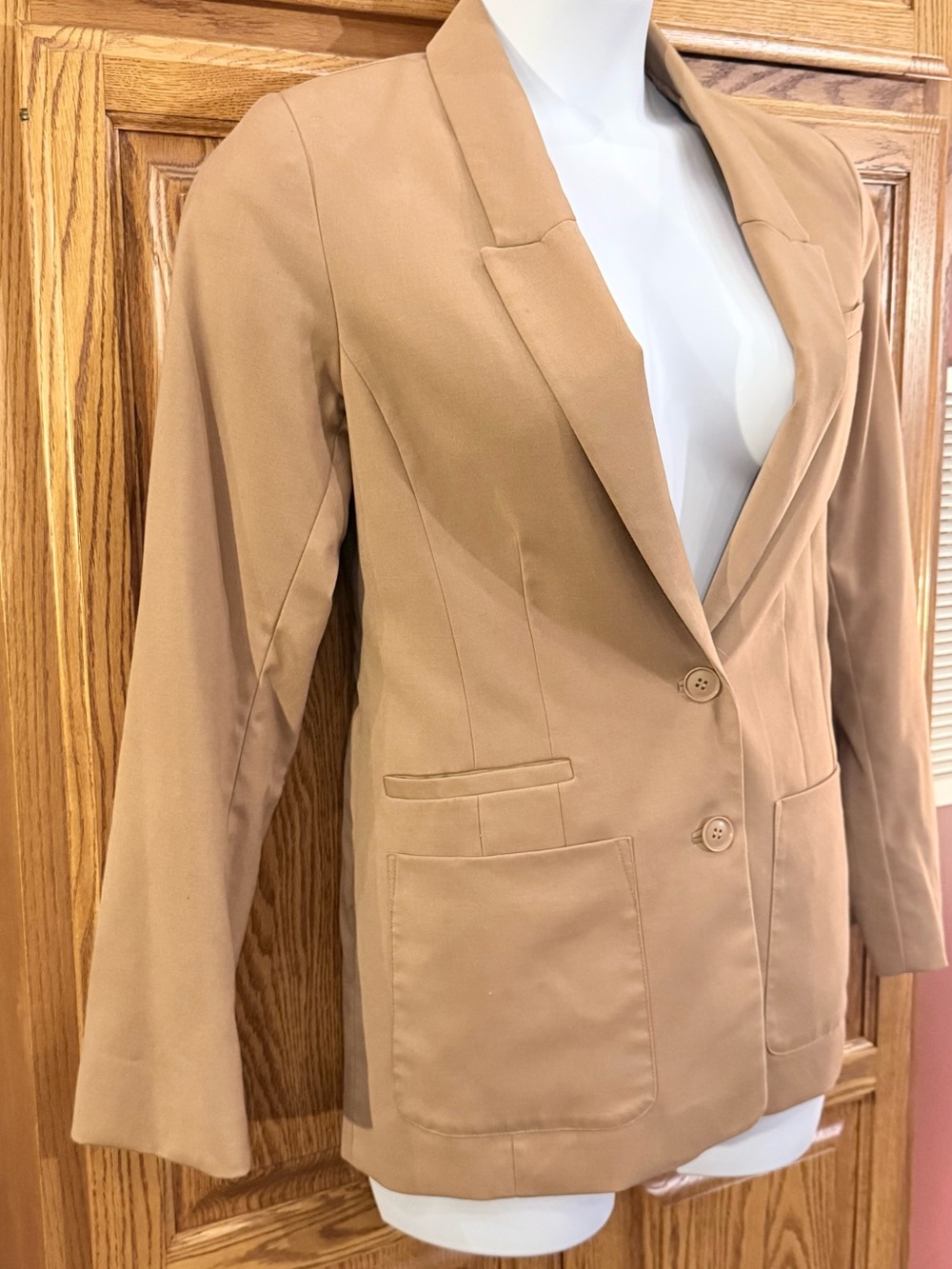 Women’s H&M Tan Blazer Jacket Size 12